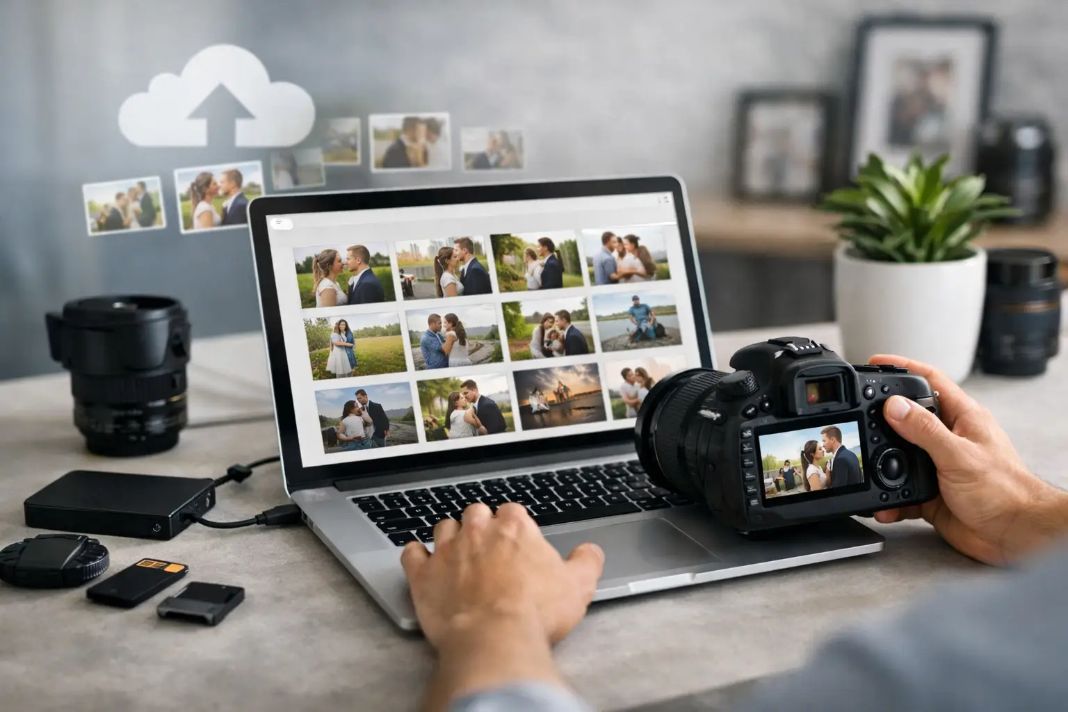 Dostarczanie zdjęć online dla fotografa